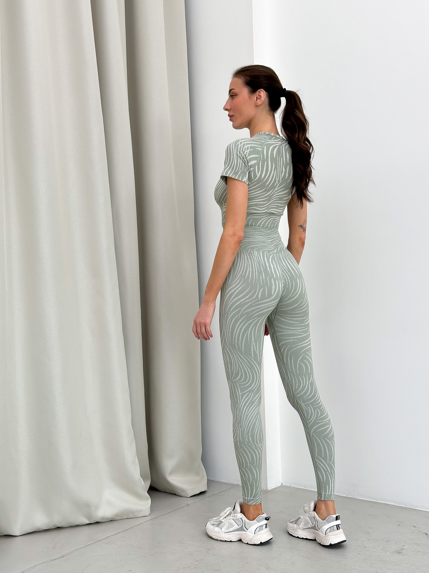 Zestaw treningowy Damskie Zebra pistacja