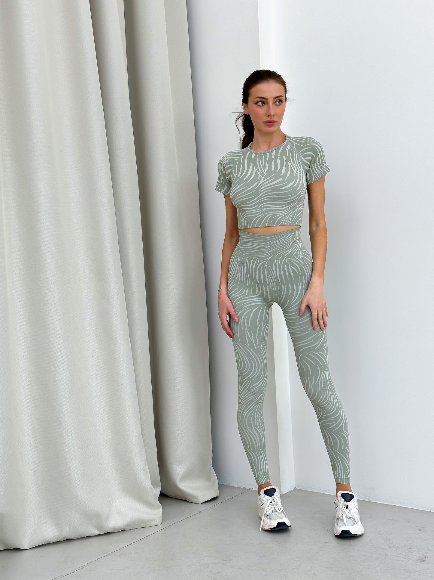 Zestaw treningowy Damskie Zebra pistacja