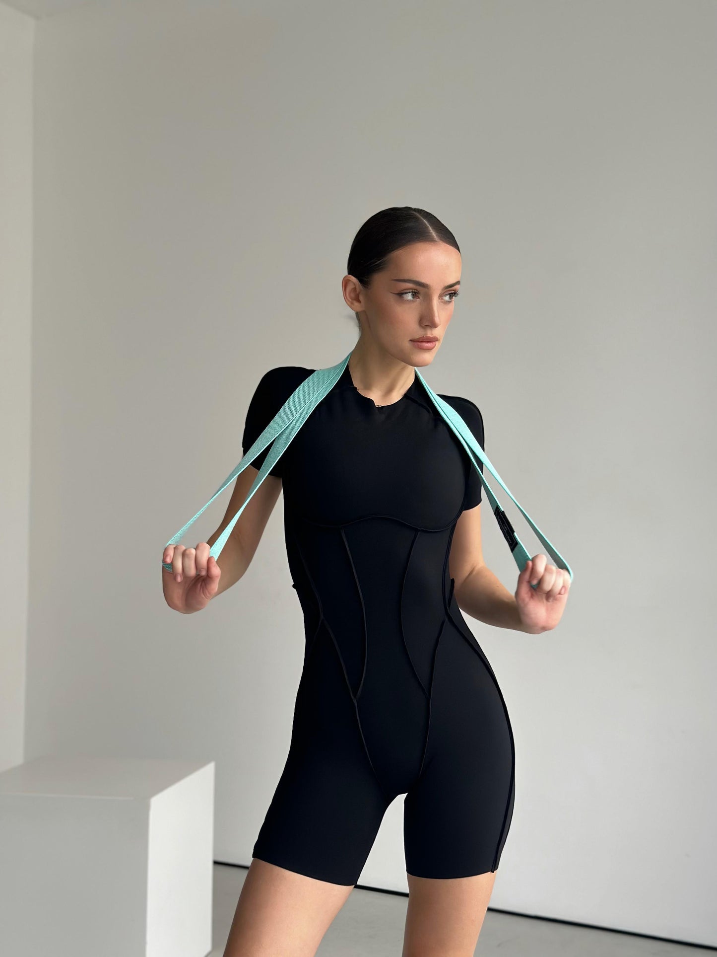 Kombinezon Butterfly short czarny