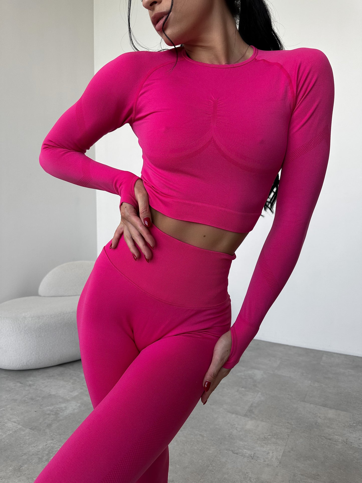 Zestaw treningowy Damskie Chic Push-Up Różowy