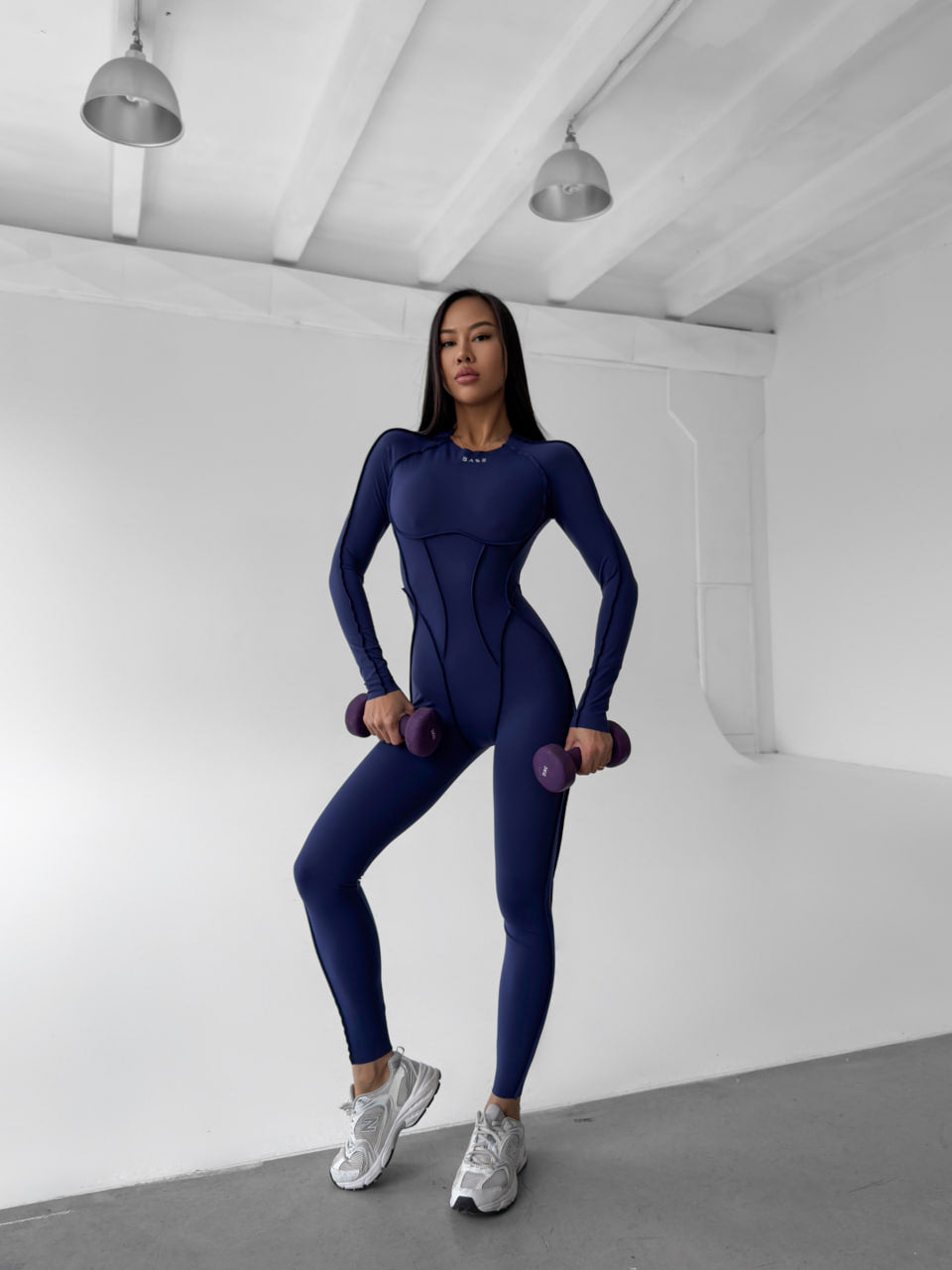 Kombinezon Butterfly long niebieski