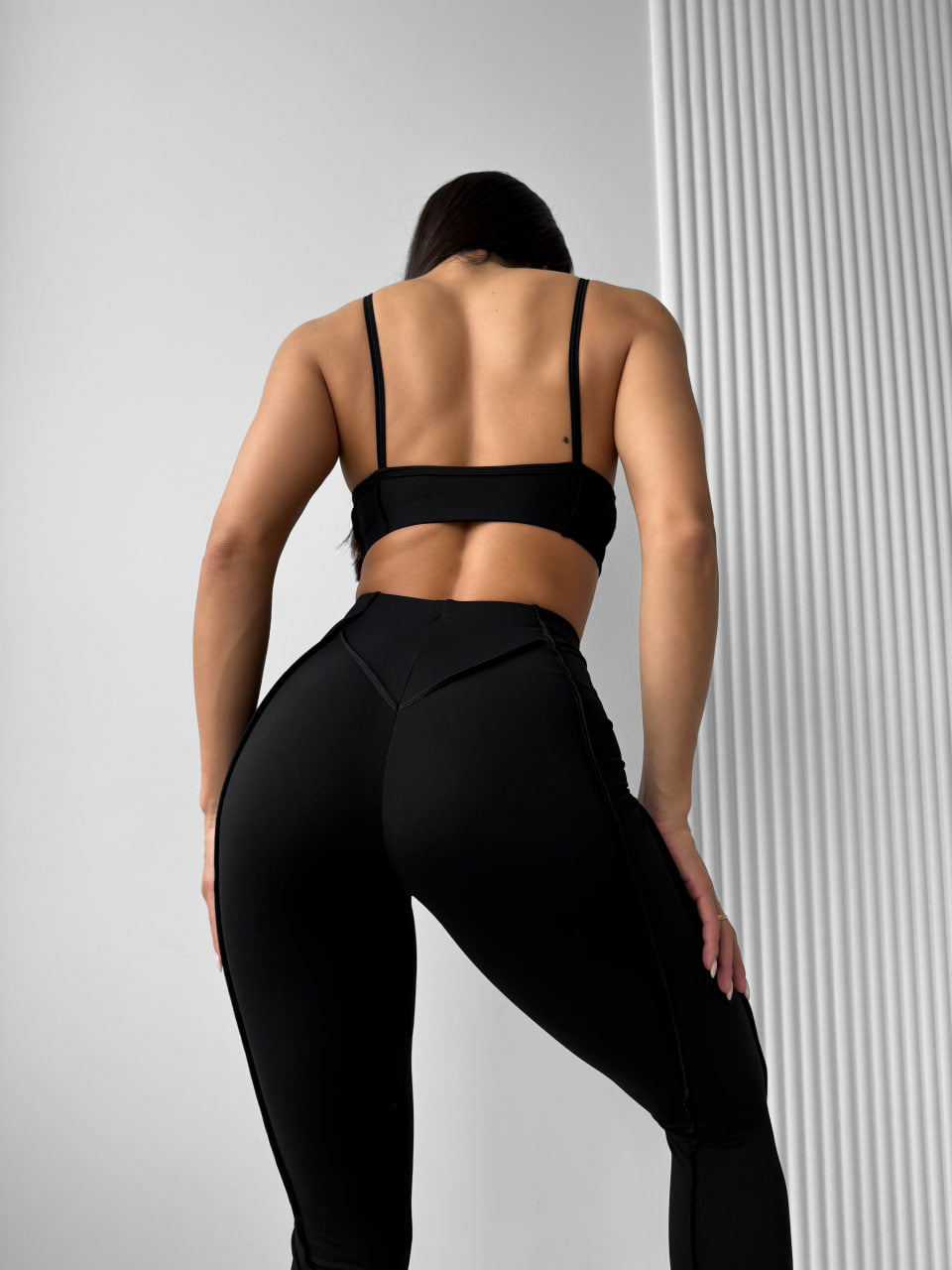 Legginsy treningowy Butterfly Czarny