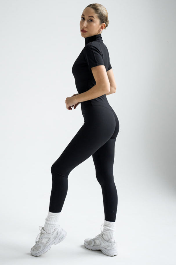 Kombinezon Slim T-shirt czarny
