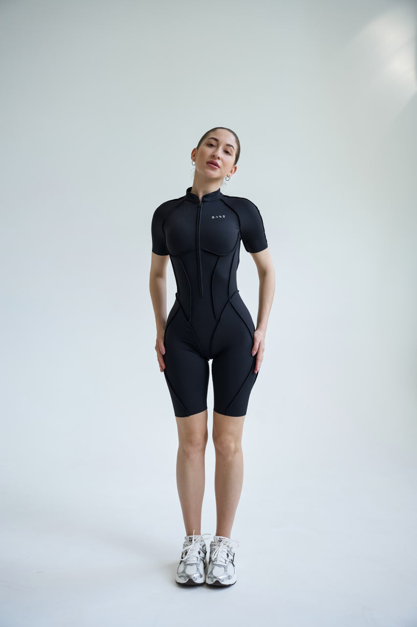 Kombinezon Butterfly Sky short czarny