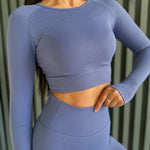 Rashguard treningowy Damskie New niebieski