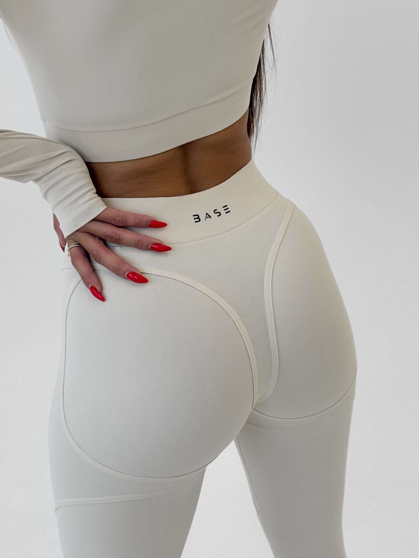 Legginsy treningowy Aura  beżowy