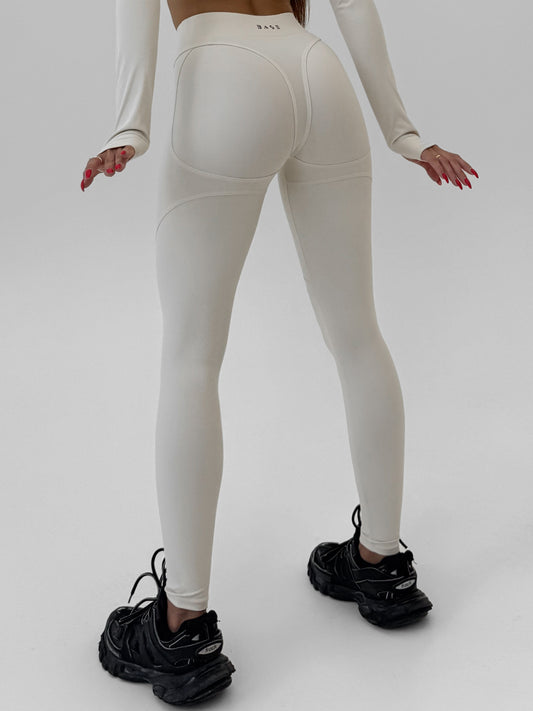 Legginsy treningowy Aura  beżowy