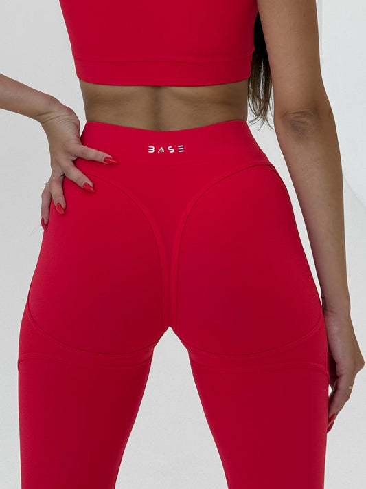 Legginsy treningowy Aura  czerwony