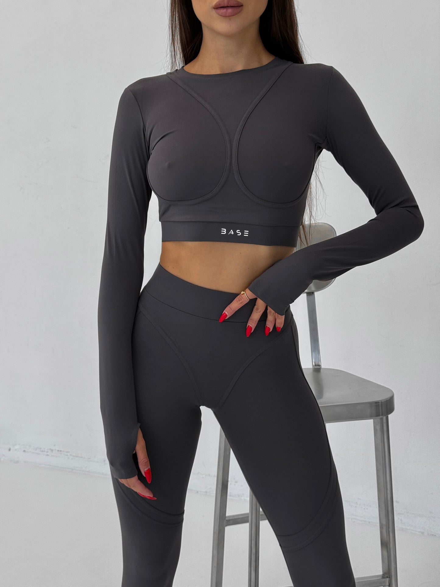 Zestaw treningowy Damskie Aura Long grafit