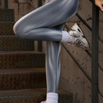 Legginsy treningowy Damskie Splash Szary