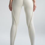 Legginsy treningowy Butterfly   beżowy