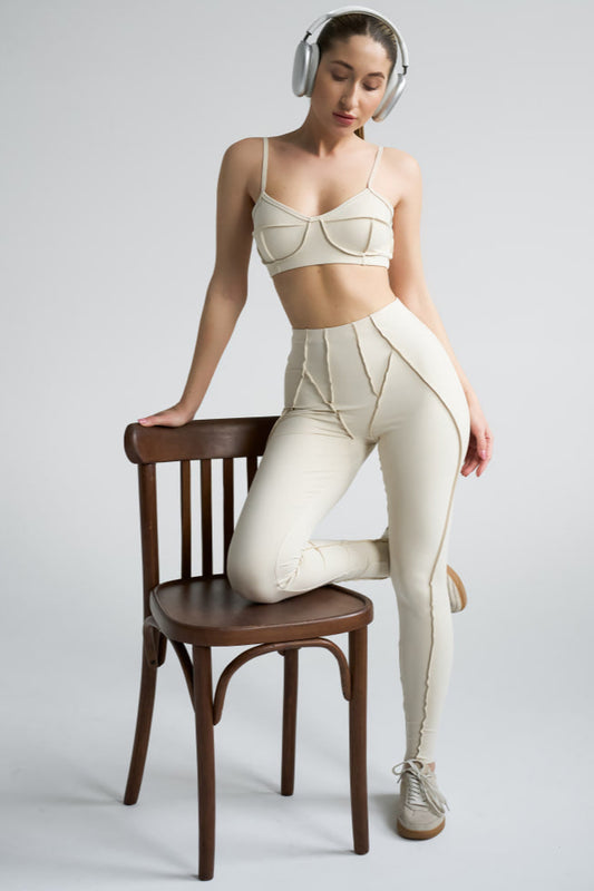 Zestaw treningowy Damskie Butterfly mleczny