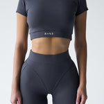 Zestaw treningowy Damskie Aura T-shirt grafit